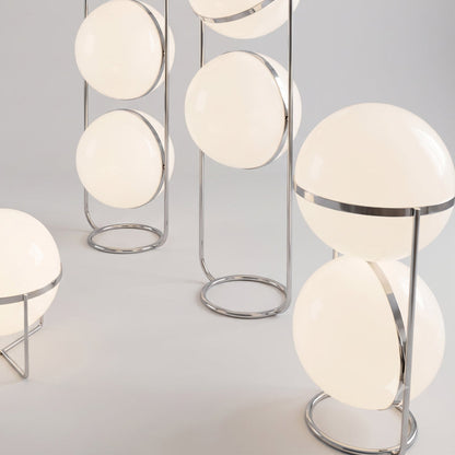 Halo Orb Floor Lamp – Modern Ambient Lighting with Sculptural Elegance