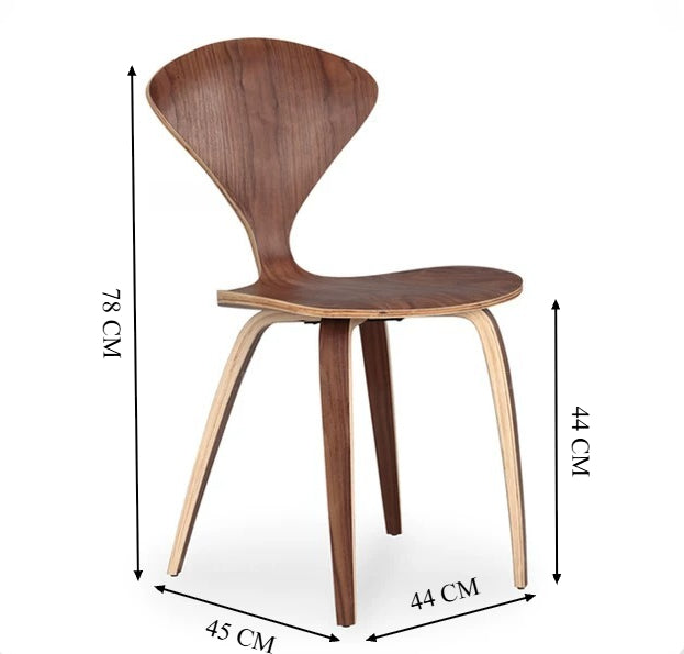 Minimalist Nordic Solid Wood Dining Chair — Versatile Designer Elegance for Home, Cafes & Hotels