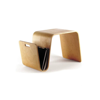 Scando Coffee Table & Mag Side Table—Mid-Century Modern Curved Wood Lounge Collection