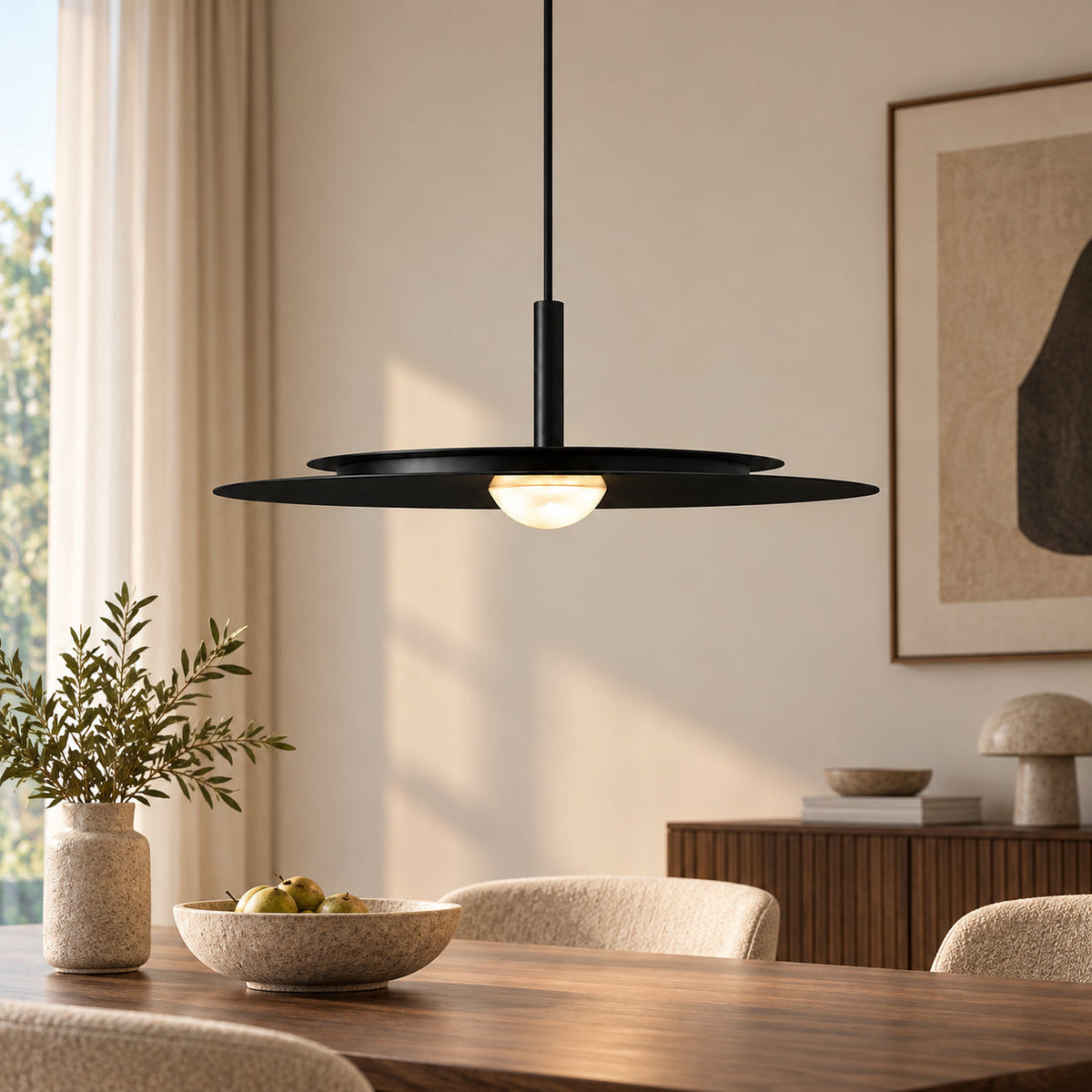 Menvix Nordic Minimalist Light— LED Pendant Light for Bedroom & Dining Room