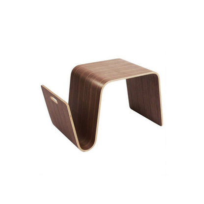 Scando Coffee Table & Mag Side Table—Mid-Century Modern Curved Wood Lounge Collection