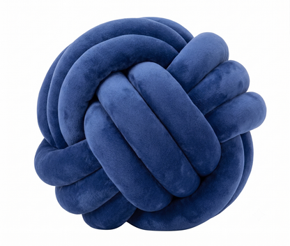 Nordic Knot Cushion – Handwoven Comfort with Sculptural Charm