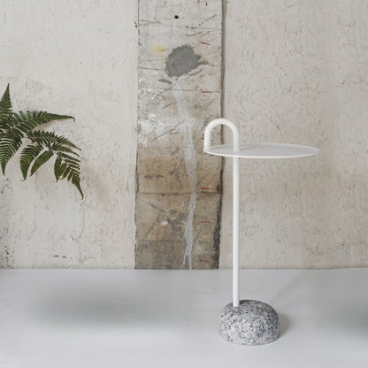 Terrazzo Accent Side Table – Modern Sculptural End Table