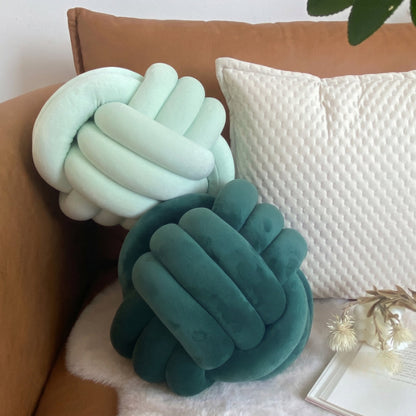 Nordic Knot Cushion – Handwoven Comfort with Sculptural Charm