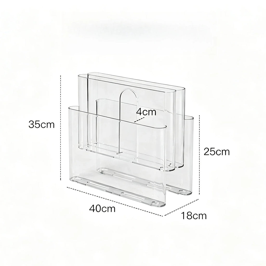 Modern Desktop Book and Magazine Organizer – Minimalist Magazine Rack