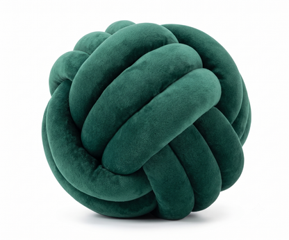 Nordic Knot Cushion – Handwoven Comfort with Sculptural Charm