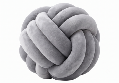 Nordic Knot Cushion – Handwoven Comfort with Sculptural Charm