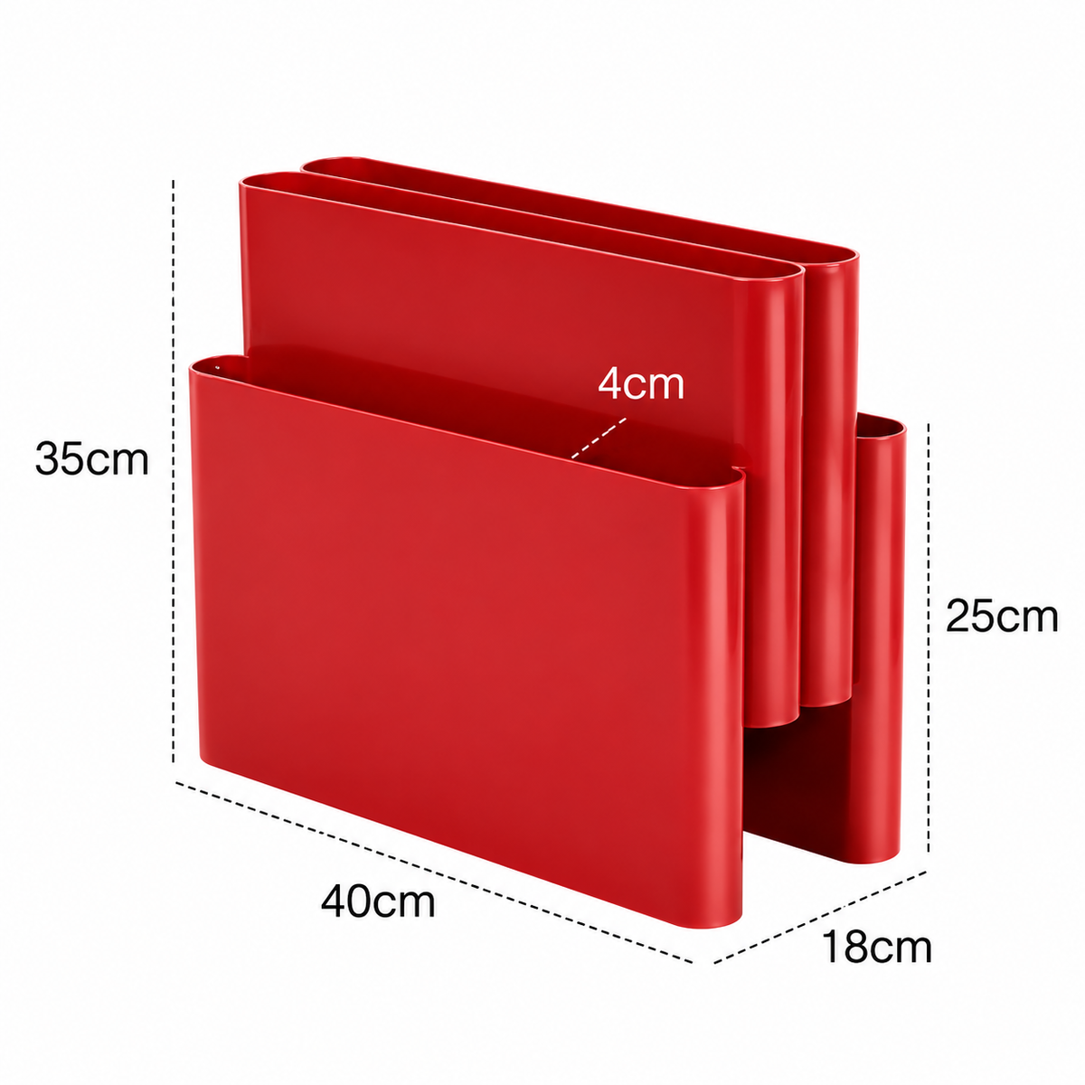 Modern Desktop Book and Magazine Organizer – Minimalist Magazine Rack