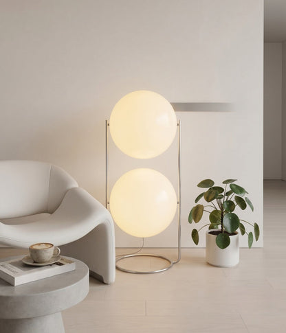 Halo Orb Floor Lamp – Modern Ambient Lighting with Sculptural Elegance
