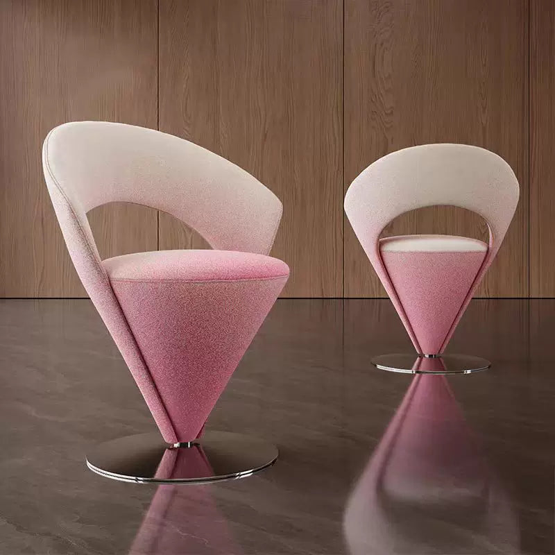 Italian Luxury Swivel Vanity Chair — Elegant Modern Backrest Desk Chair for Bedroom & Office