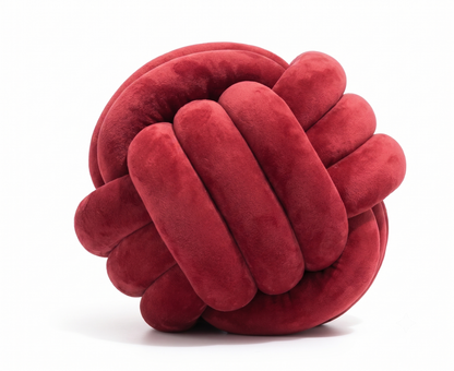 Nordic Knot Cushion – Handwoven Comfort with Sculptural Charm