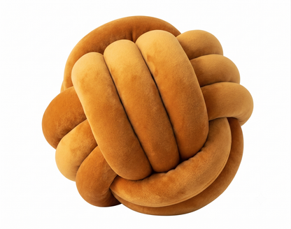 Nordic Knot Cushion – Handwoven Comfort with Sculptural Charm