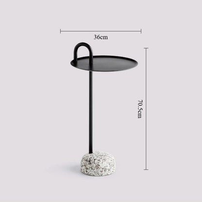 Terrazzo Accent Side Table – Modern Sculptural End Table