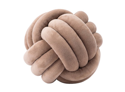 Nordic Knot Cushion – Handwoven Comfort with Sculptural Charm