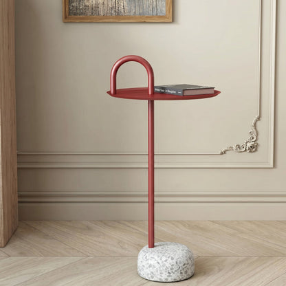 Terrazzo Accent Side Table – Modern Sculptural End Table