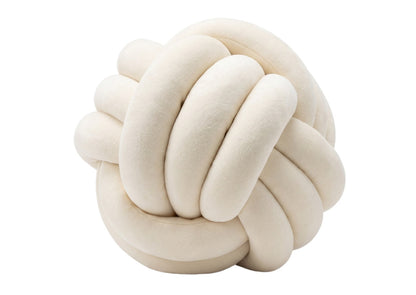 Nordic Knot Cushion – Handwoven Comfort with Sculptural Charm