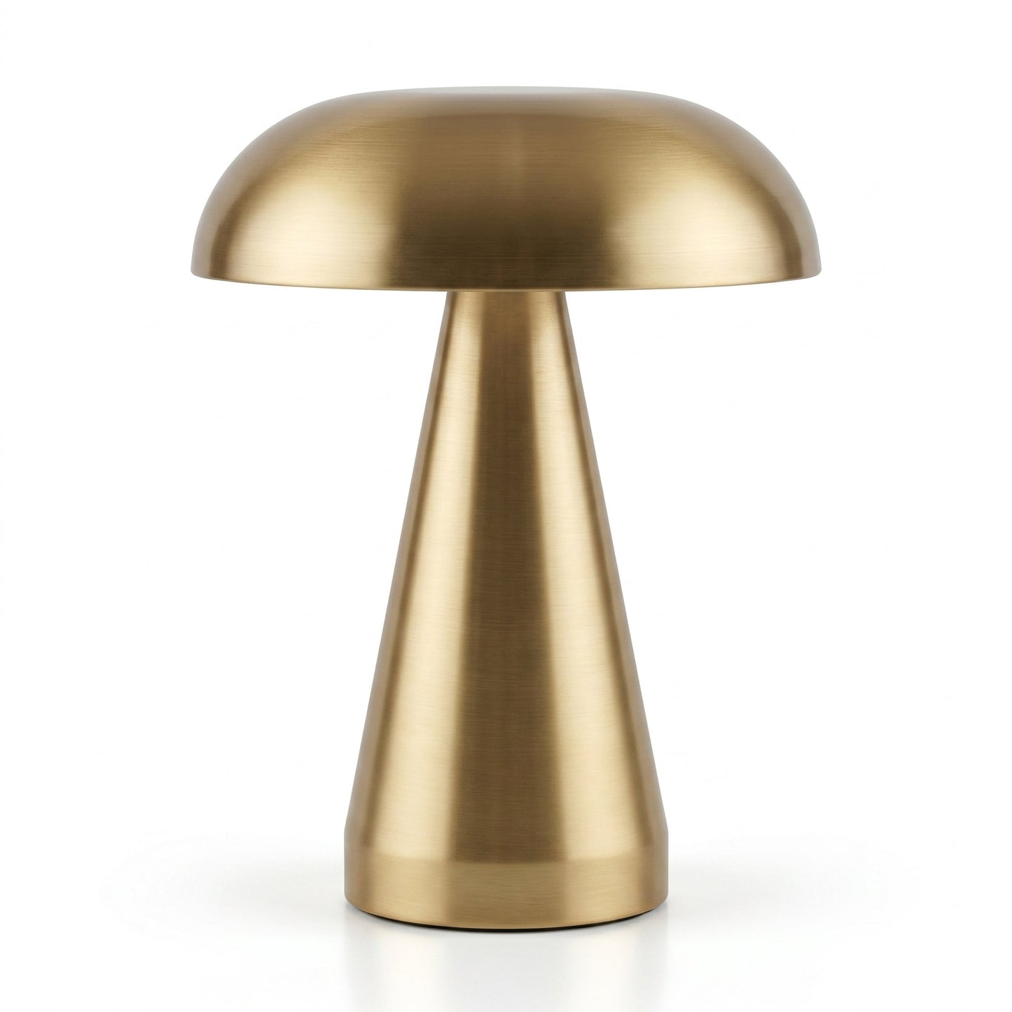 Nordic Mushroom Table Lamp – Rechargeable Stainless Steel Ambient Light