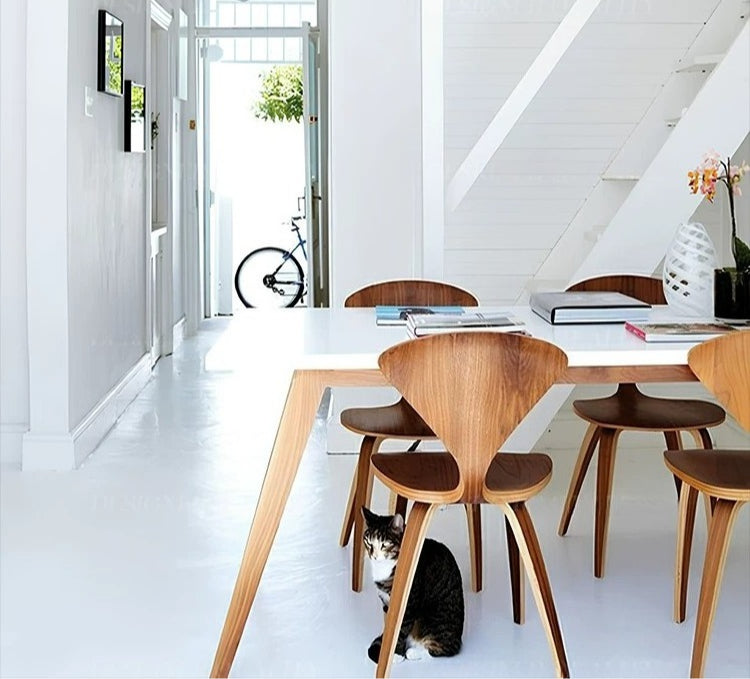 Minimalist Nordic Solid Wood Dining Chair — Versatile Designer Elegance for Home, Cafes & Hotels